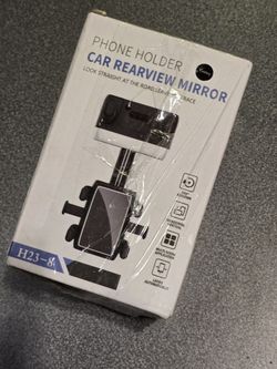 Rear View Mirror Phone Holder 