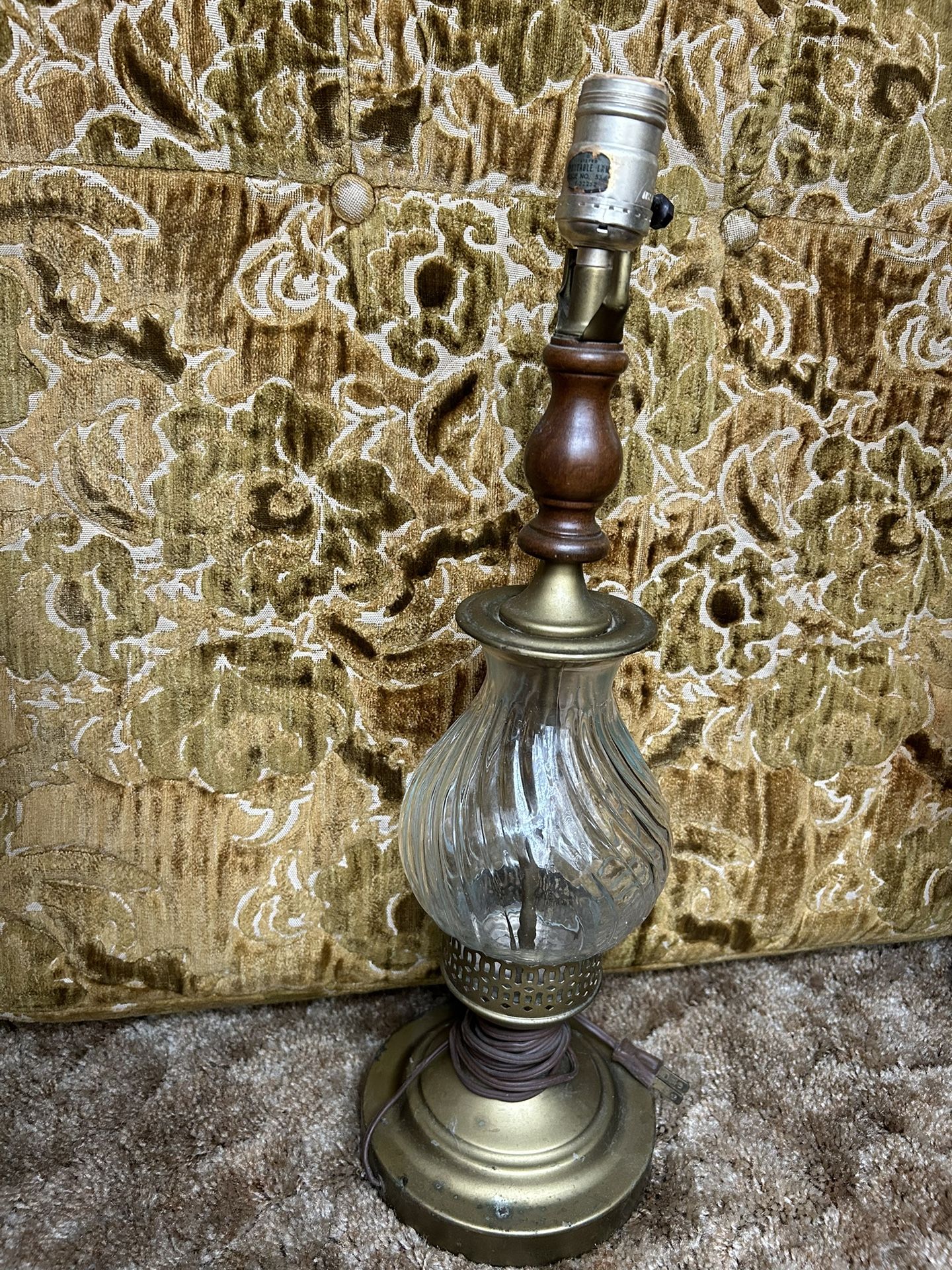 Vintage Glass Lamp