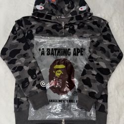 Grey Bape Hoodie 
