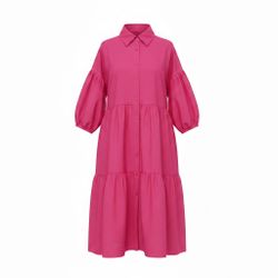 Plus Ruffle Sleeve Dress 