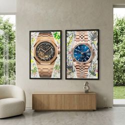 Rolex Custom Watch Paintings 36x48 Framed 
