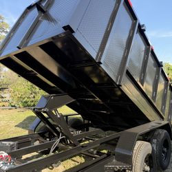 New 8x4x12 Scissor Lift Hydraulic Dump Trailer 🏆