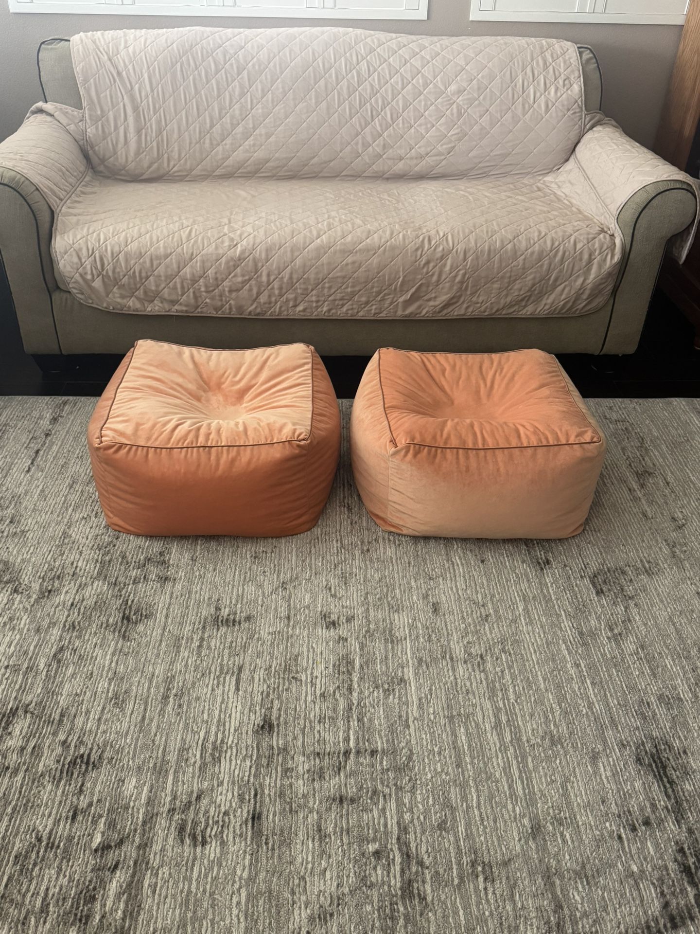 Bean Bags Sold $15 Each, to Have Around Your Coffee Table Or Family Room