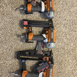 Rigid Nailers Set Of 3  Brand New 