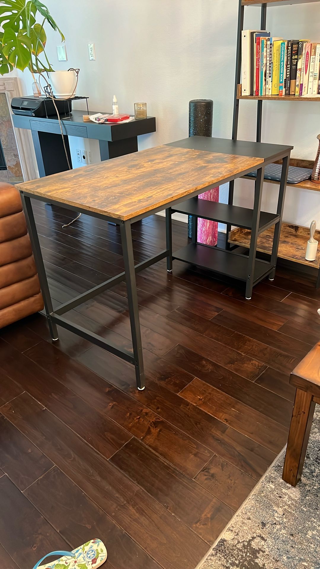 Wood+Metal Frame Desk