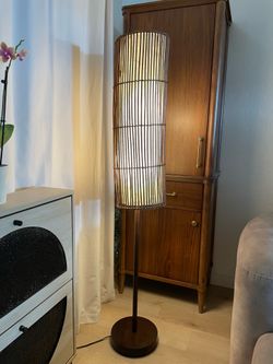 Modern Rattan Floor Lamp