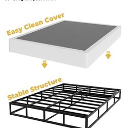 King Size Metal Box Spring W Cover 
