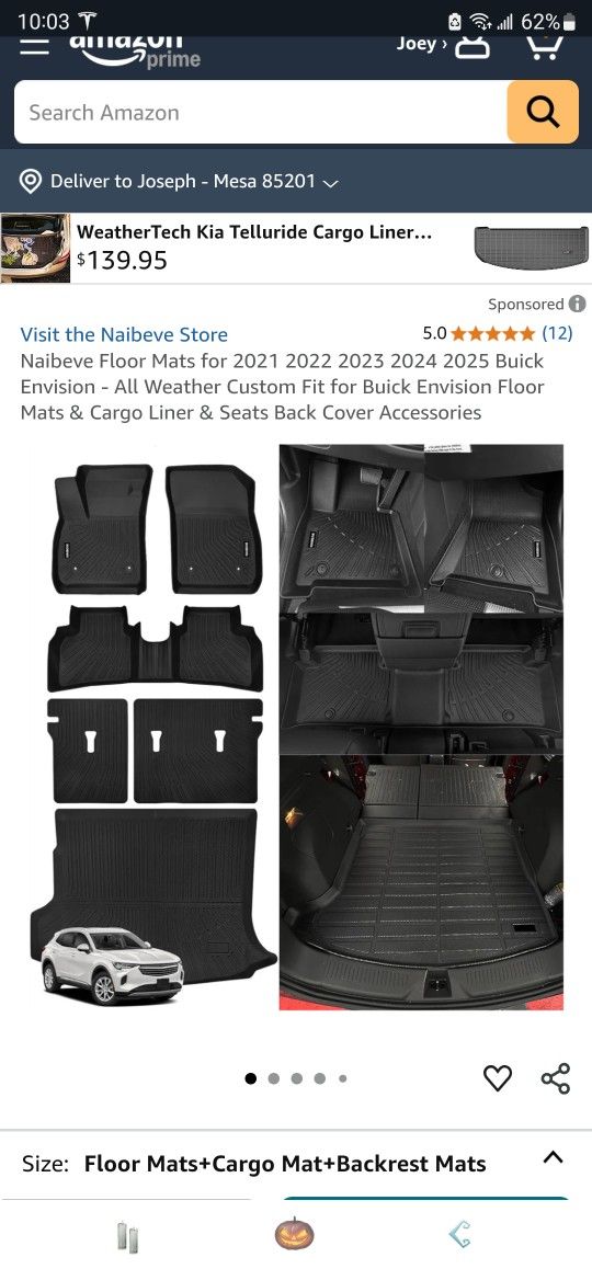 Buick Envision Floor Mats 2021 - 2025