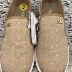 Michael Kors MK Shoe Sneaker For Girls Size 3