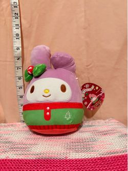 My Melody Squishmallows Christmas Plush