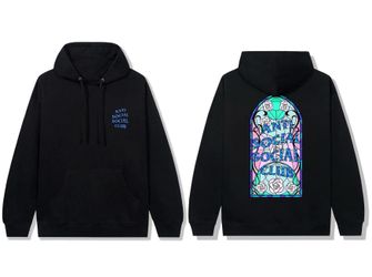 NEW WITH TAGS Anti Social Social Club Members Only Love Stain Hoodie Black Size XXL Men’s