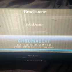 Chromabeat Brookstone bluetooth sound bar 17.5