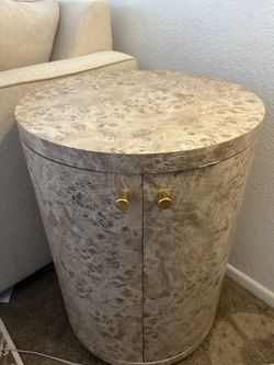 Elle Decor Side Table Cabinet Storage 