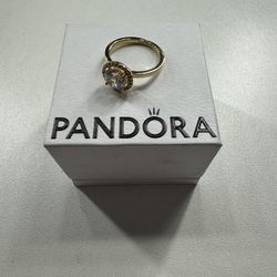 Pandora Ring (Sparkling round Halo) Size 6 