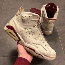 Maroon Jordan 6 Size 11