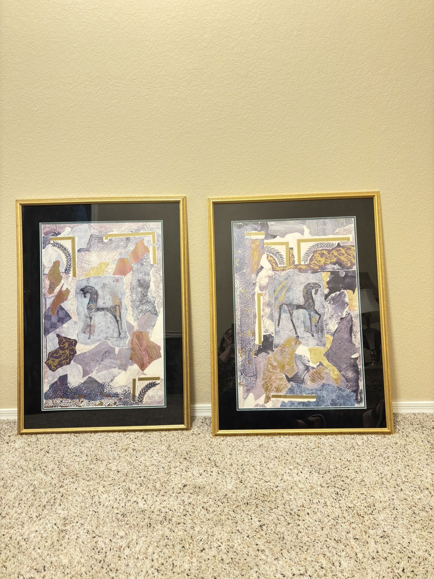 Framed Horse Pictures -Sold As A Set