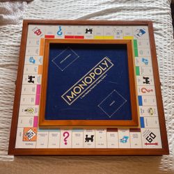 Deluxe Wood Monopoly Game Set