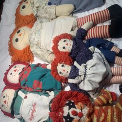 Vintage Doll Collection  Raggedy Ann & Andy Barbie Anabelle Antique 