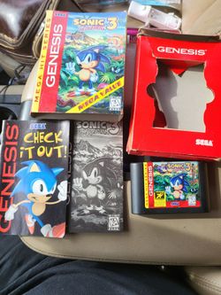 Sega Genesis Sonic The Hedgehog 3 Complete with manuals and Original  Box