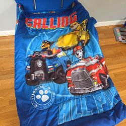 Paw Patrol Kids Bed + Mattress + Bedding.