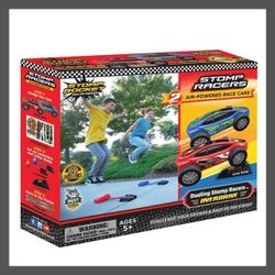 Stomp Rocket Dueling Stomp Racers Overdrive with 2 Race Cars & 2 Launchers