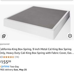 Cal king size box Spring New In Box 
