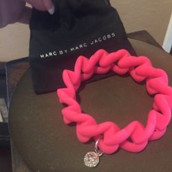 New Marc jacobs pink bracelet haute mess charm