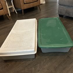 Long underbed storage containers