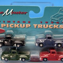 NOS Life-Like Trains,Scene Master, Vintage 1950's PICKUP TRUCKS 1613 HO Scale