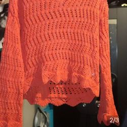 Open-weave Knit Sweater