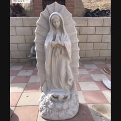 New Virgin Of Guadalupe Made Out Of Cement Perfect Gift 
