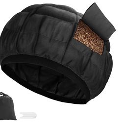 Deep Conditioning Heat Cap Cordless 100% Natural Cotton Flaxseed Seed Interior Microwave Treatment Steam Hot Cap for Deep Conditioning Natural Curly H