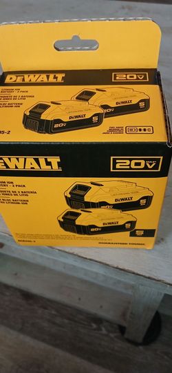 Dewalt 20vol 5.0ah 2pack batteries