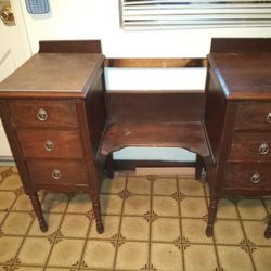 Antique Vanity with mirror