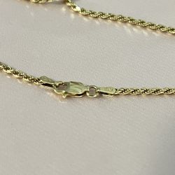 20” Gold chain (not sure if plated or filled)