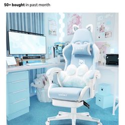 Cat Ears PU Leather Gaming Chair