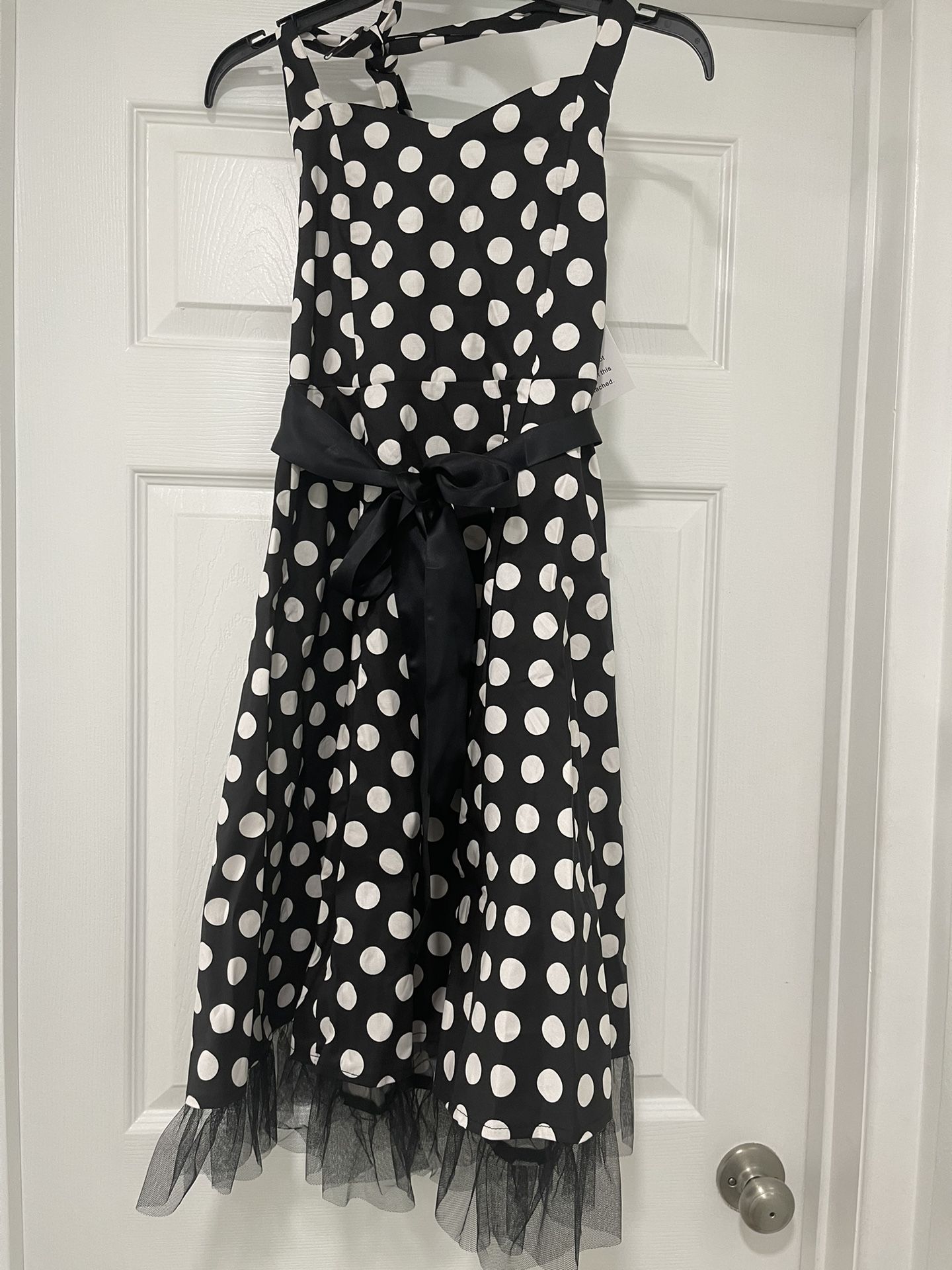 Vintage polka Dot halter Dress