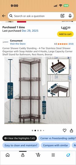 Corner Shower Caddy