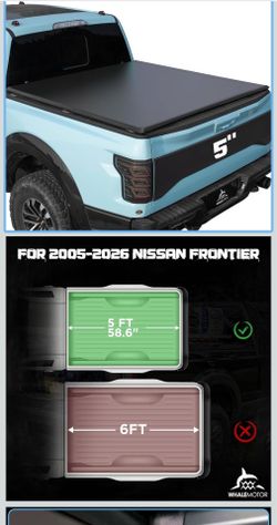 Truck Bed Cover for Nissan Frontier 2005-2026