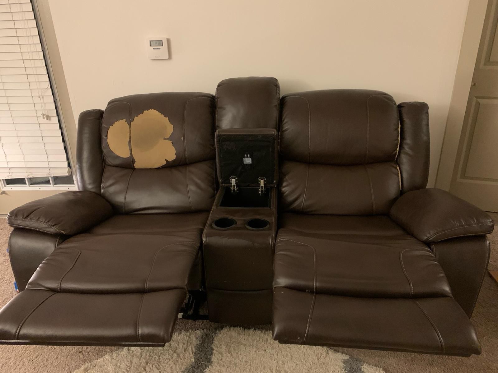 Recliner couch / love seat