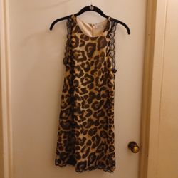 Ladies Size 2 Cheetah Print Dress