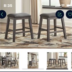 Grey stools