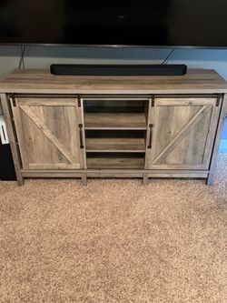 TV stand with doors