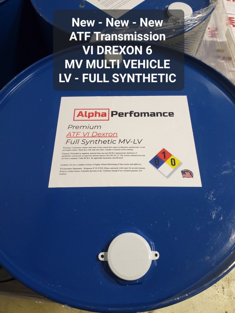 Special Price ATF Transmission VI Drexon MV LV Multi Vehicle Full Senstic Drum 55galon