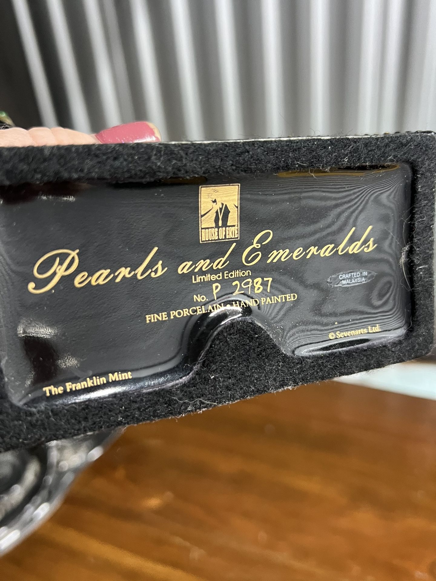 House Of Erte Pearls & Emeralds Franklin Mint Figure