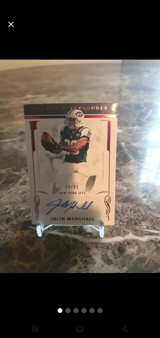 Jalin Marshall Autographed Card 64/89