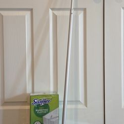 Swiffer Sweeper with New Dry Sweeping Cloths & 23 pcs Wet Mopping Cloths