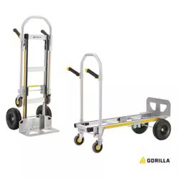 1,000 lbs. Capacity Convertible All Aluminum Hand Truck with Multi-Grip Power Handle