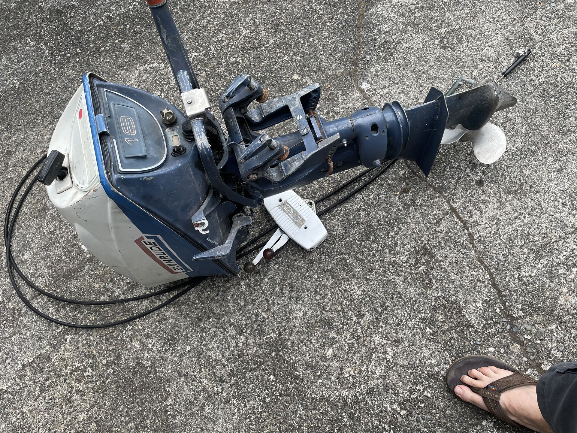 1970 Evinrude 18 hp Short Shaft Outboard