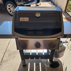 Weber GS4 In Great Shape With Propane Tank And Grilling Utensils 